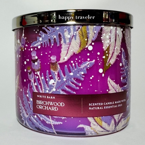 ** last one **  BIRCHWOOD ORCHARD 3 Wick Candle - Picture 1 of 3